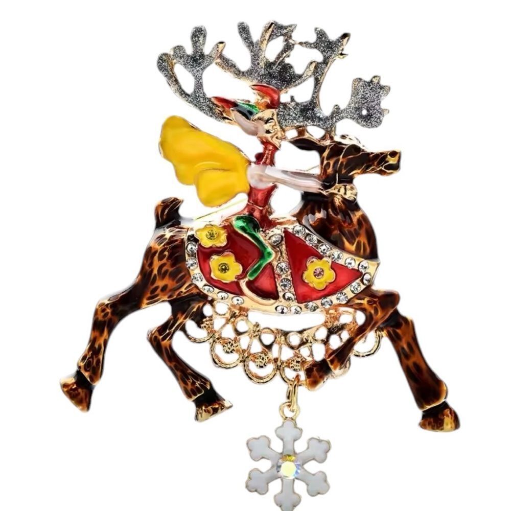 CHRISTMAS REINDEER BROOCH